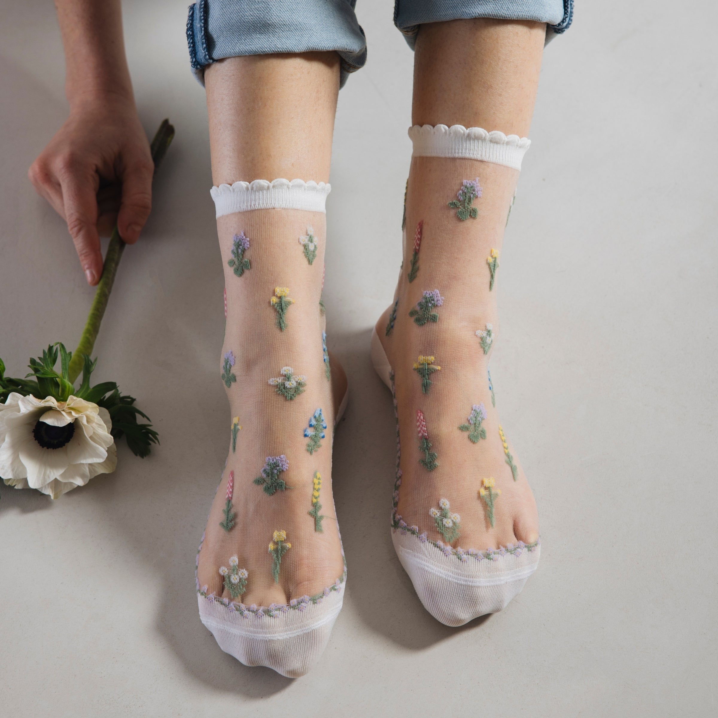 Atelier St Eustache Fleurs des Champs Socks - Big Bag NY
