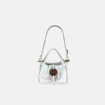 Plinio Visona Slouchy Shoulder Bag in White - Big Bag NY