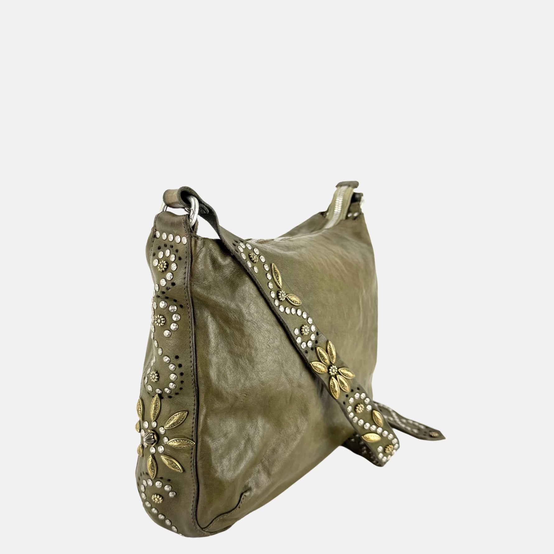 Campomaggi NADA Crossbody in Olive Green - Big Bag NY