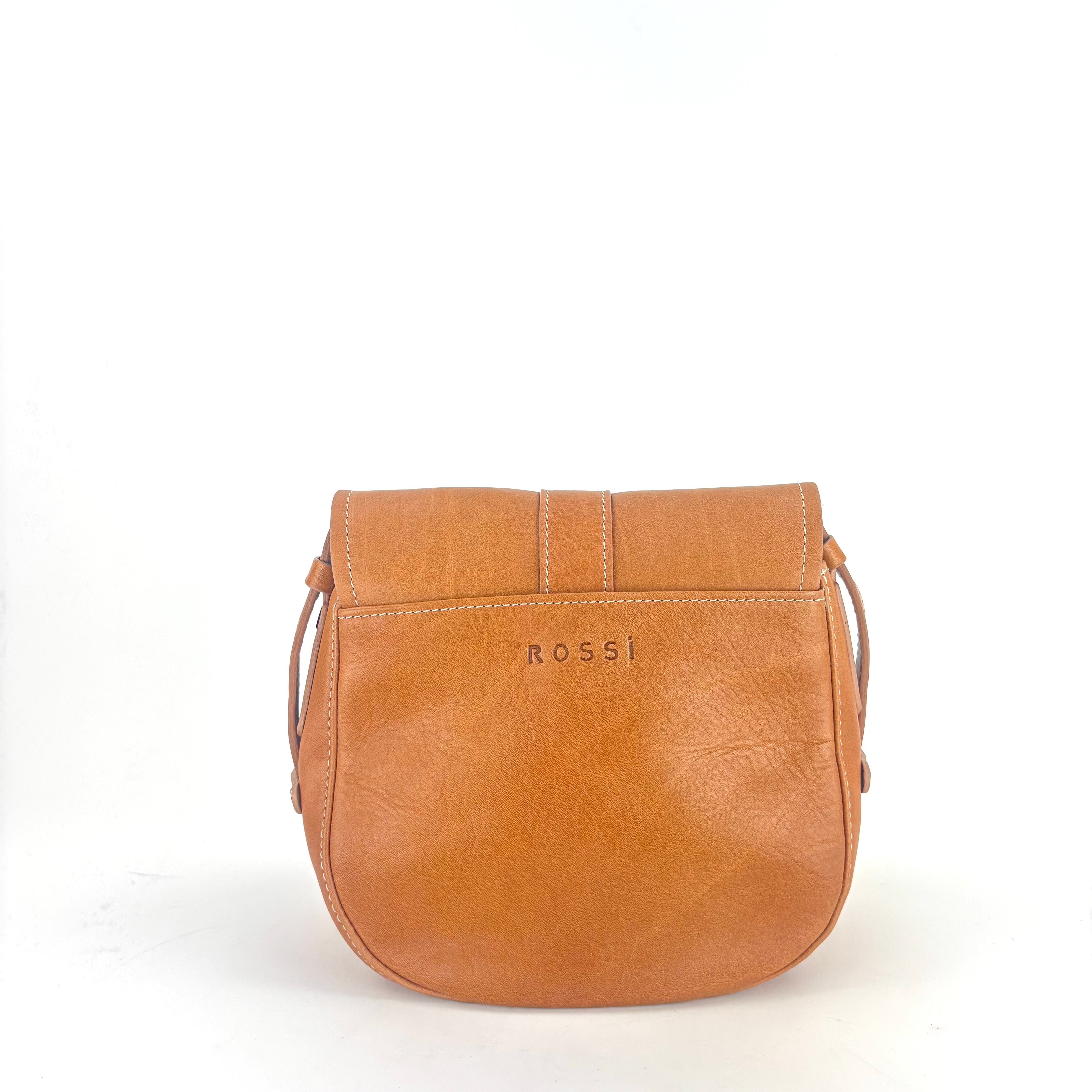Medium Tuscan Leather Saddle Bag Beige - Big Bag NY