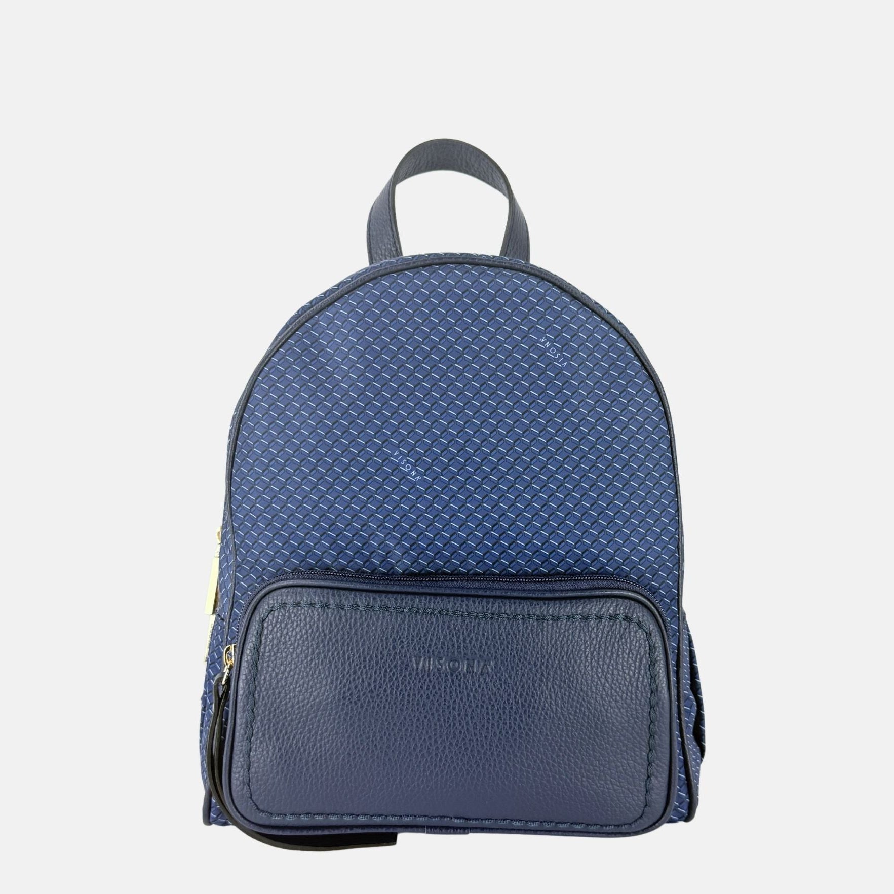 PLINIO by Visona Front Pocket Backpack in Notte - Big Bag NY