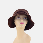 Brown Julie Dubois Wool Floppy Hat - Big Bag NY