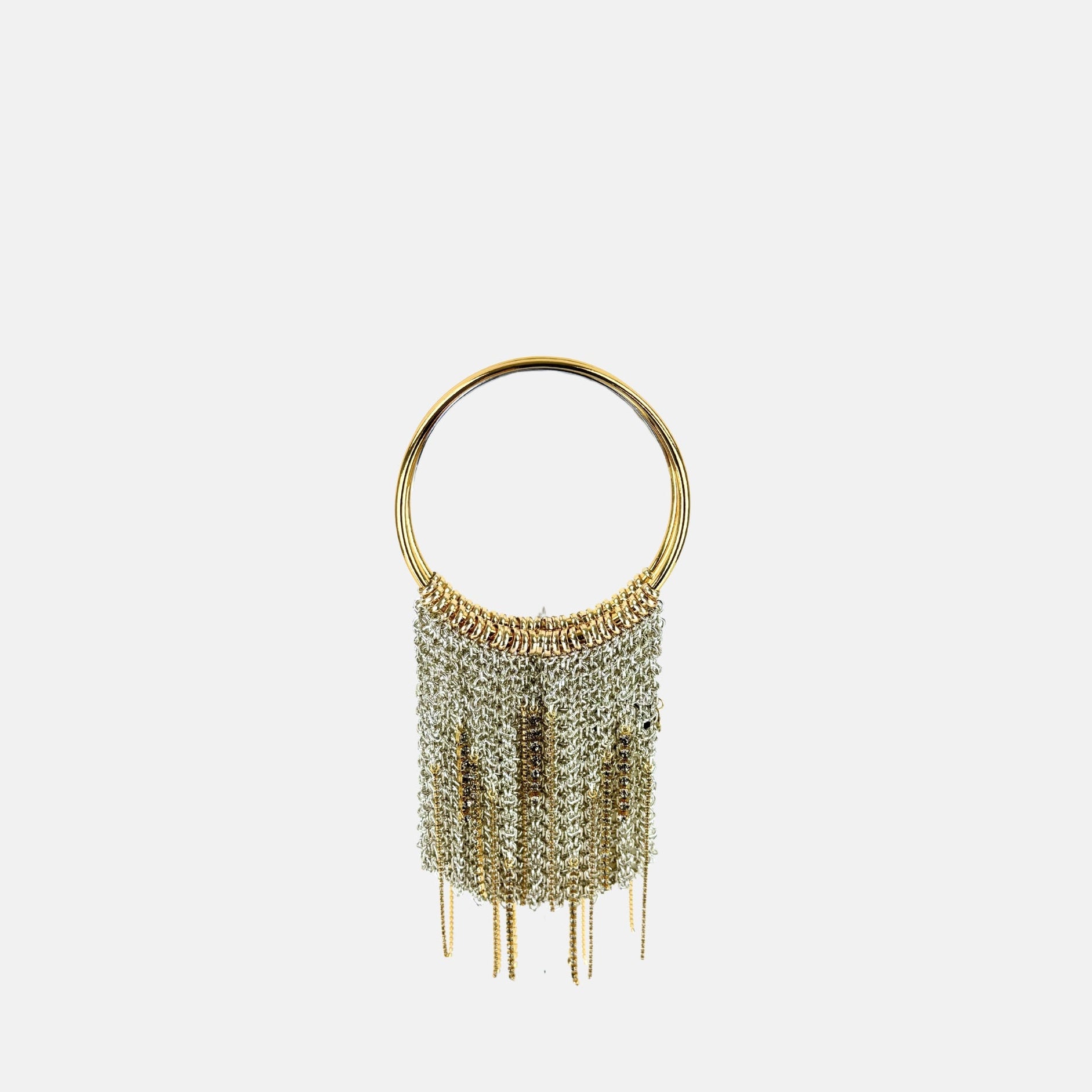 Silvia Gnecchi Le Fluff Bag in Silver - Big Bag NY