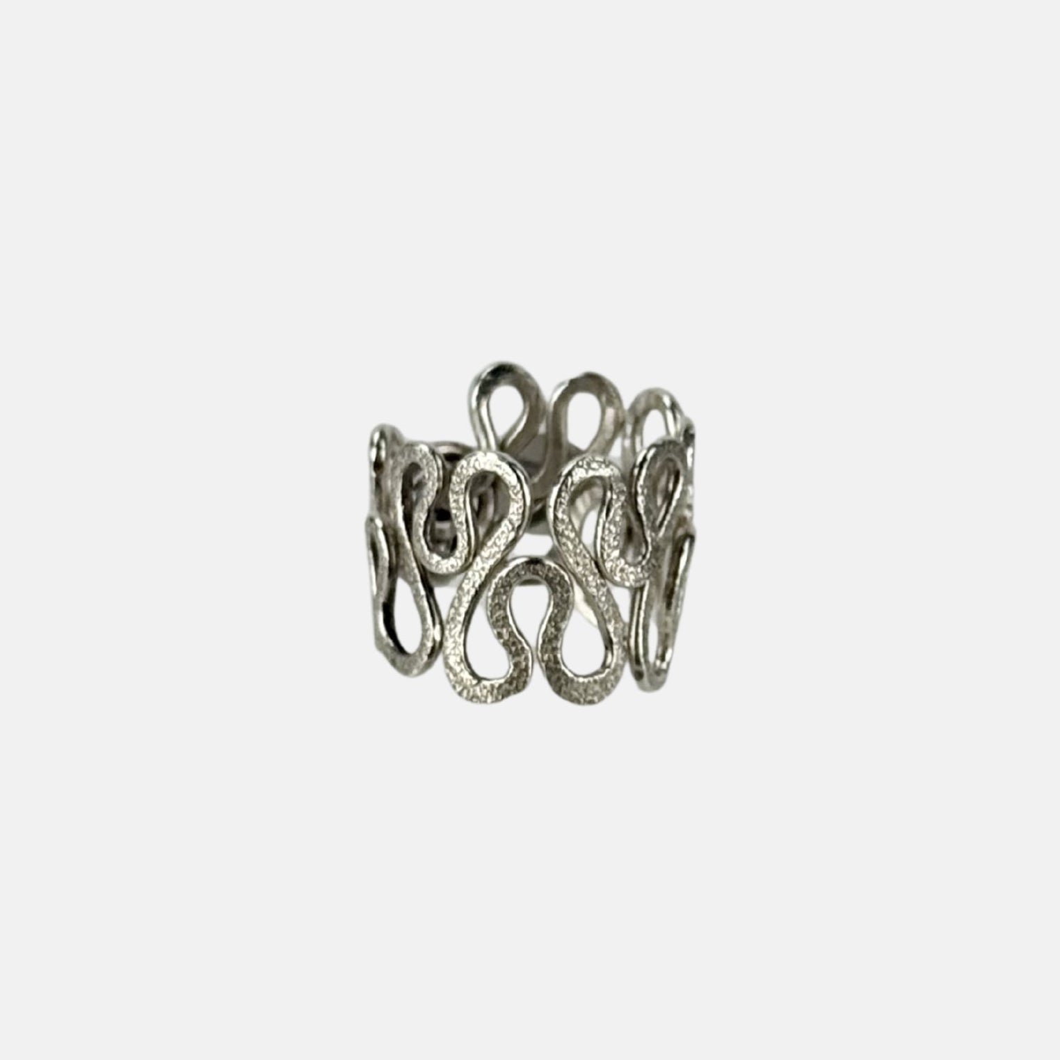 Ithil Silver Swirls Ring - Big Bag NY
