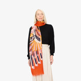 Sirocco Wool Scarf in Orange