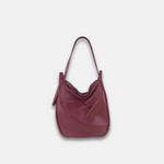 Rossi Convertible Shoulder Bag in Burgundy - Big Bag NY