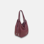 Rossi Convertible Shoulder Bag in Burgundy - Big Bag NY