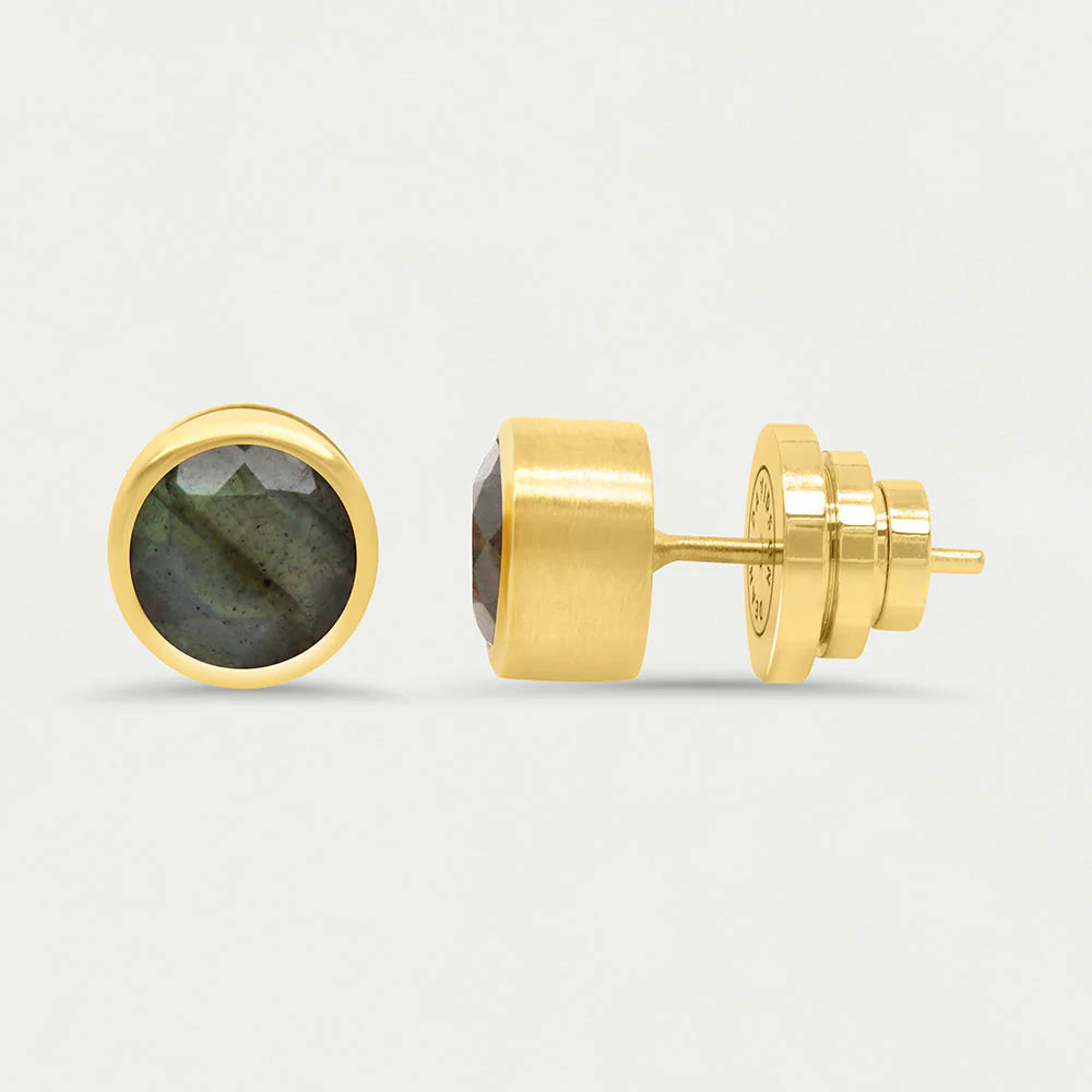 Dean Davidson Signature Midi Knockout Studs in Labradorite - Big Bag NY