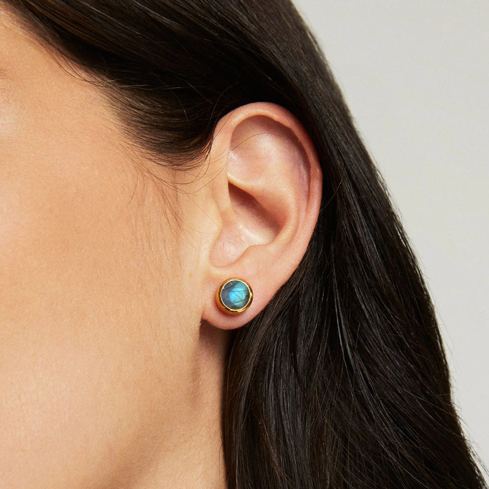Dean Davidson Signature Midi Knockout Studs in Labradorite - Big Bag NY
