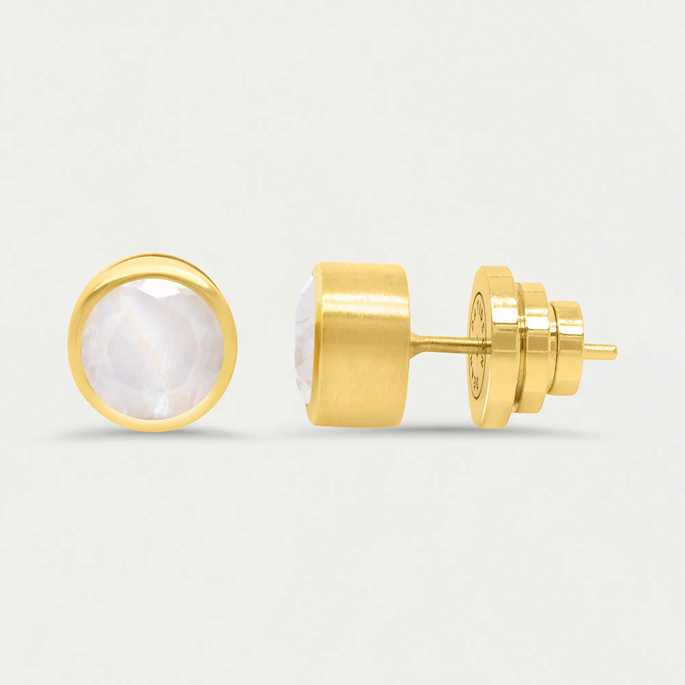 Dean Davidson Signature Midi Knockout Studs in Rainbow Moonstone - Big Bag NY