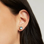 Dean Davidson Signature Midi Knockout Studs in Iridescent Sky Blue - Big Bag NY