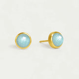 Dean Davidson Signature Midi Knockout Studs in Iridescent Sky Blue - Big Bag NY