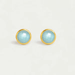 Dean Davidson Signature Midi Knockout Studs in Iridescent Sky Blue - Big Bag NY