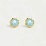 Dean Davidson Signature Midi Knockout Studs in Iridescent Sky Blue - Big Bag NY