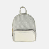 PLINIO by Visona Front Pocket Backpack in Greige - Big Bag NY