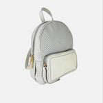 PLINIO by Visona Front Pocket Backpack in Greige - Big Bag NY