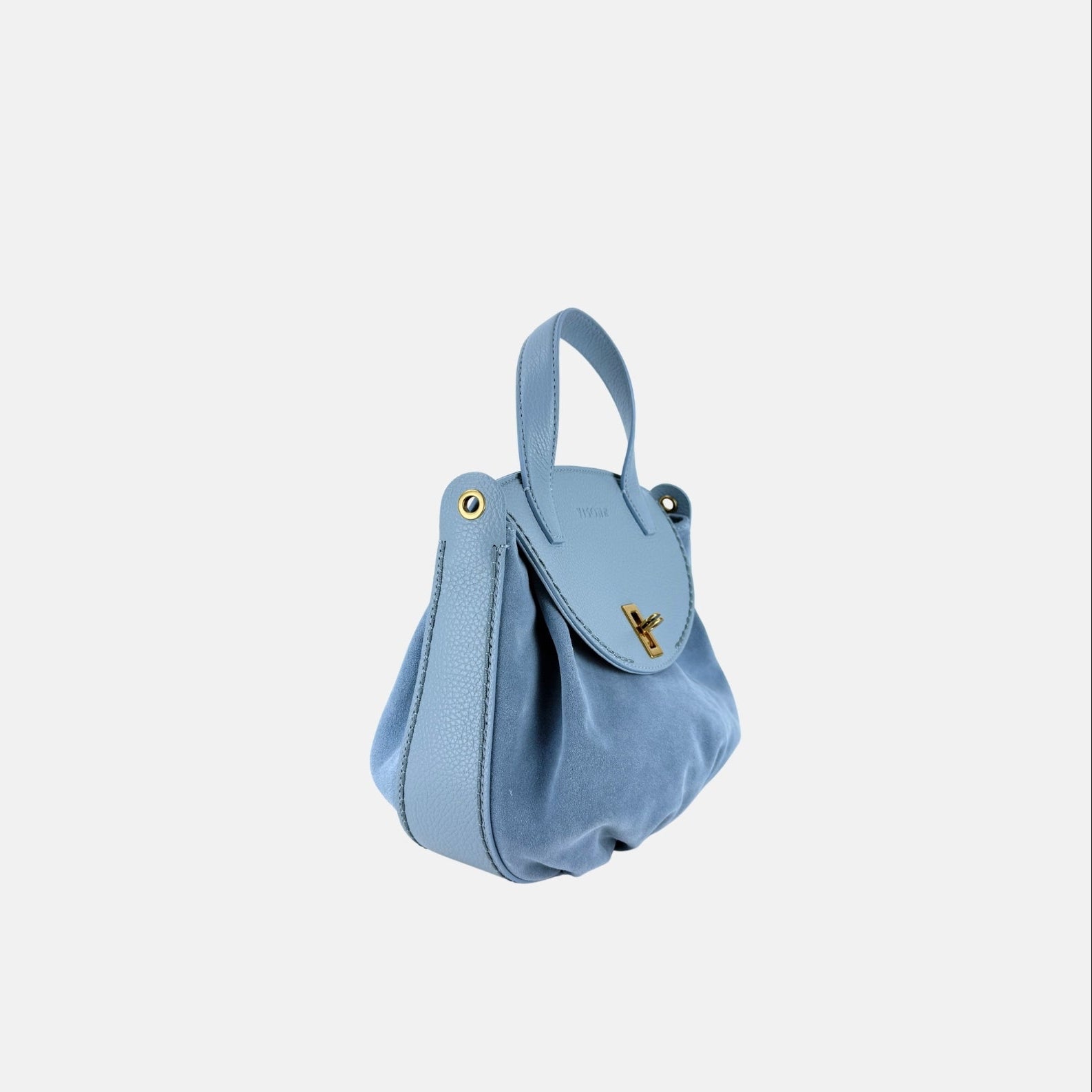 VISONA Small City Handbag in Sky Blue - Big Bag NY