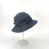 Rain Hat with Flower Detail