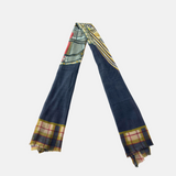 Storiatipic Franca Wool Blend Scarf in Marine - Big Bag NY