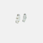 Miravidi Clear Oval Drop Earrings in Aurora Borealis - Big Bag NY