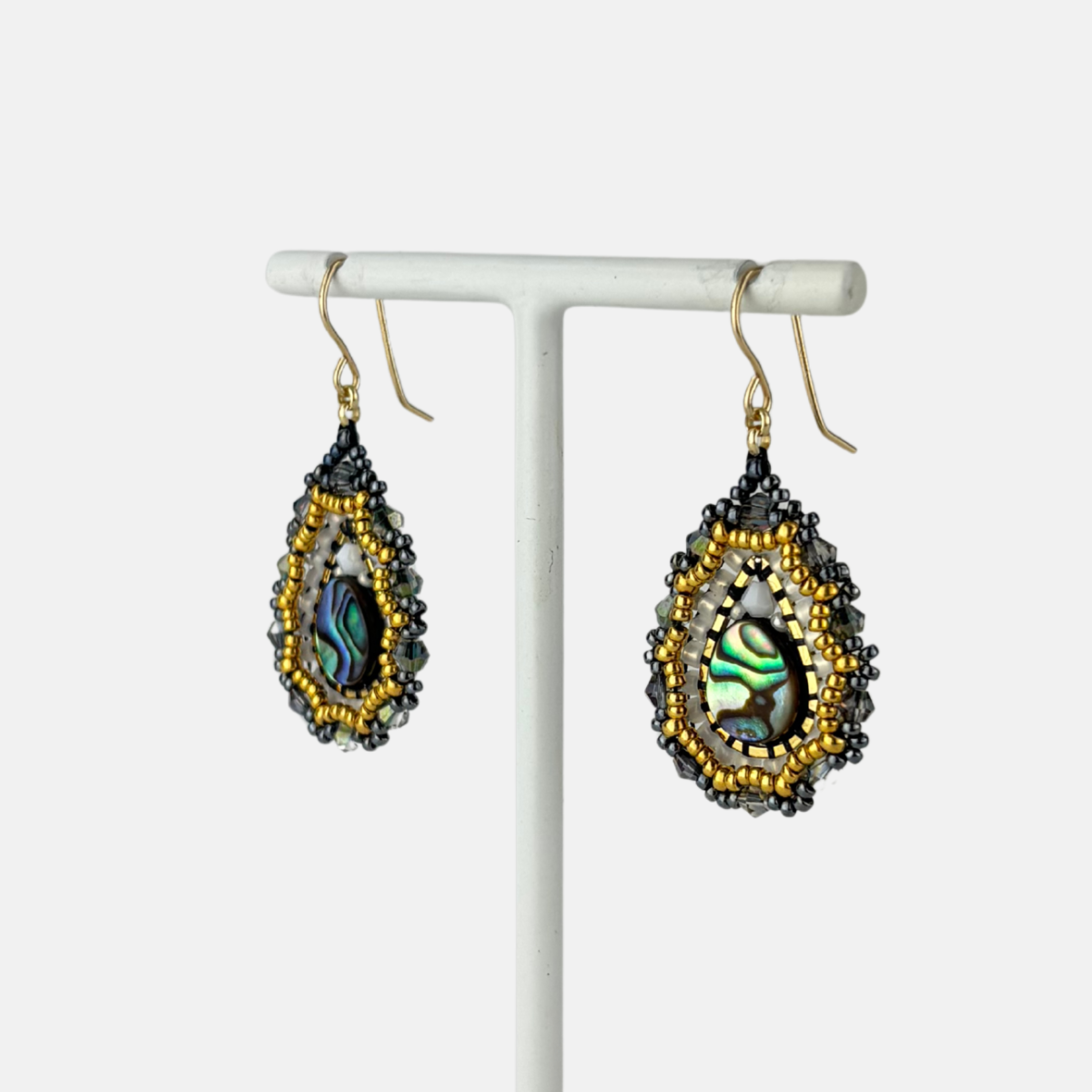 Miguel Ases Abalone Teardrop Earrings - Big Bag NY