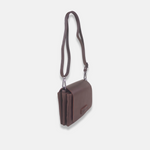 Rossi Front Flap Leather Crossbody in Brown - Big Bag NY