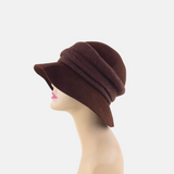 Brown Wool Floppy Hat - Big Bag NY