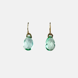 Faceted Aqua Apatite Drop Earrings