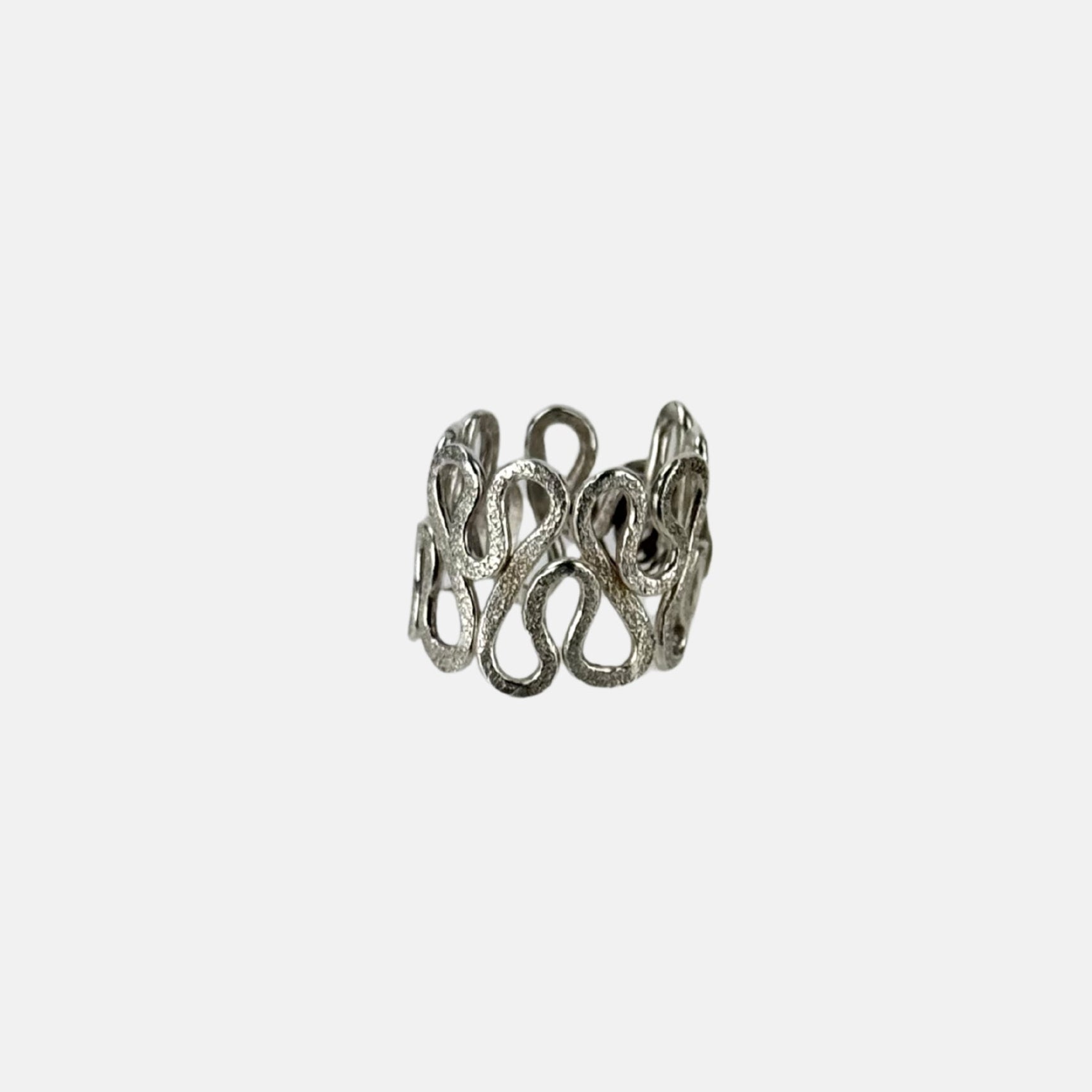 Ithil Silver Swirls Ring - Big Bag NY