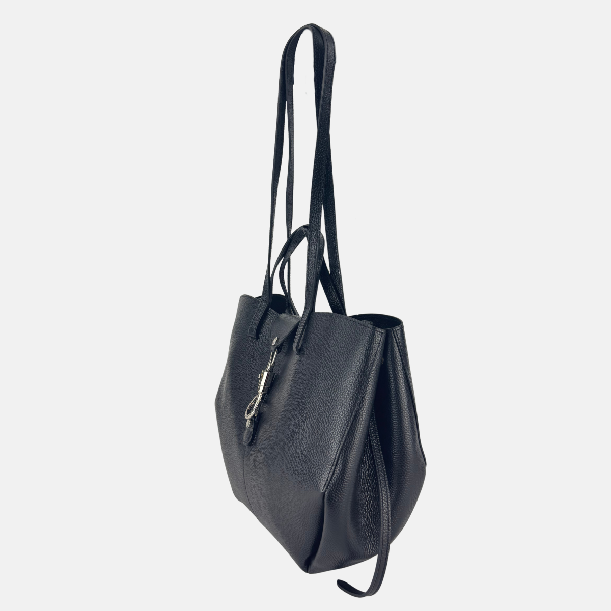 Angi Venezia Double Handle Large Tote with Flap Lock - Big Bag NY