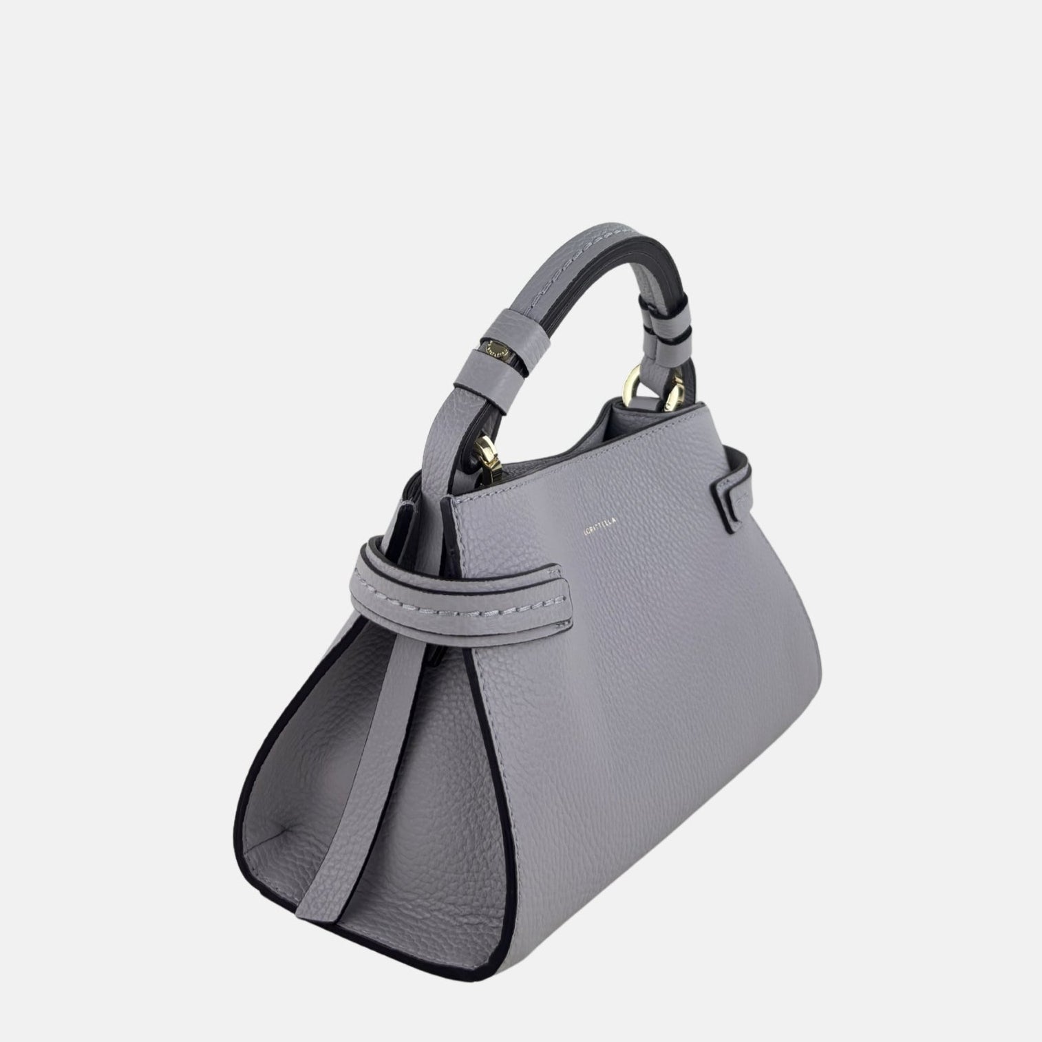 LORISTELLA SHEILA Top Handle Mini Satchel in Polver - Big Bag NY