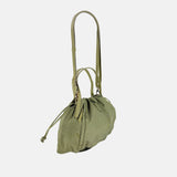 PLINIO Drawstring Tote with Crossbody Strap in Vert - Big Bag NY