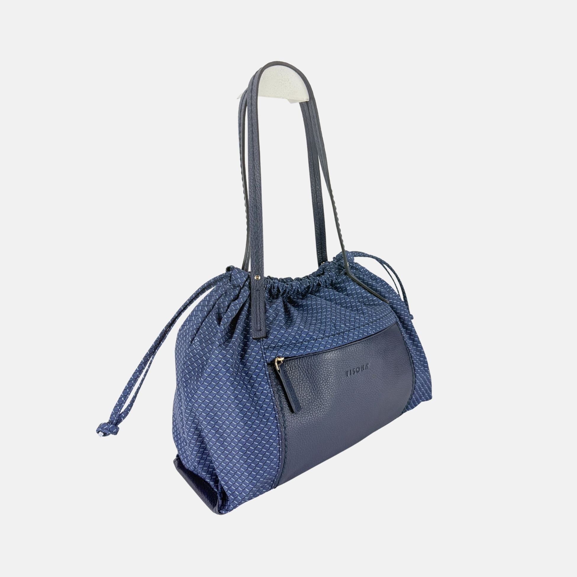 PLINIO Drawstring Large Tote in Notte - Big Bag NY