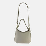 Plinio Visona Braided Top Handle Small Shoulder Bag in Beige - Big Bag NY