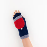 Santacana Short Fingerless Glove with Hood in Navy - Big Bag NY