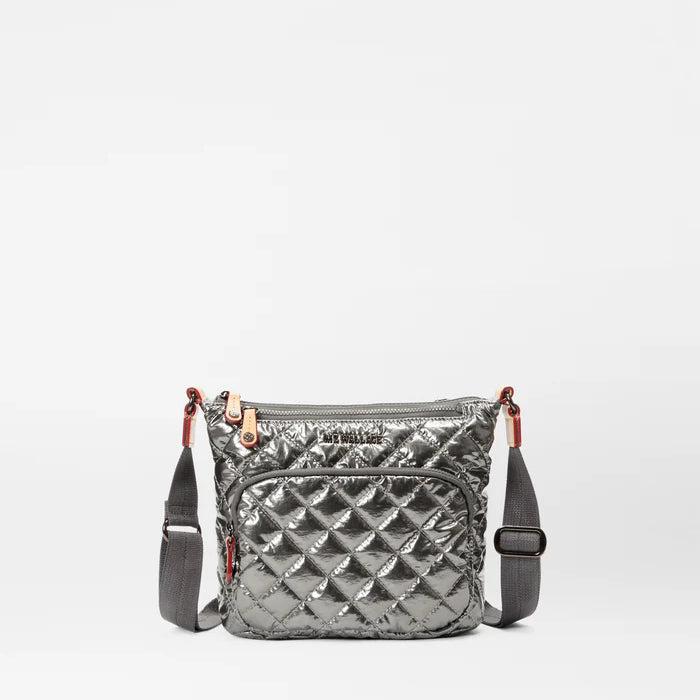 Pewter Metallic MZ Wallace Metro Scout Deluxe Crossbody - Big Bag NY