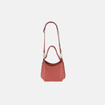 Plinio Visona Braided Top Handle Small Shoulder Bag in Blush - Big Bag NY