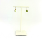 Peridot Baguette Earrings - Big Bag NY