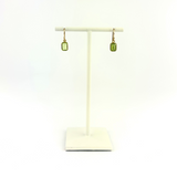 Peridot Baguette Earrings - Big Bag NY