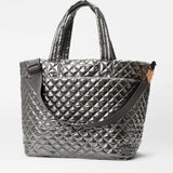 Pewter Metallic MZ Wallace Large Metro Tote Deluxe - Big Bag NY