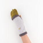 Santacana Short Fingerless Glove with Hood in Olive - Big Bag NY