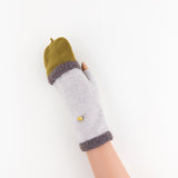 Santacana Short Fingerless Glove with Hood in Olive - Big Bag NY