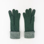 Santacana Striped Cuff Gloves in Green - Big Bag NY