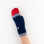 Santacana Short Fingerless Glove with Hood in Navy - Big Bag NY