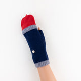 Santacana Short Fingerless Glove with Hood in Navy - Big Bag NY