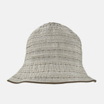 Ferruccio Vecchi Sandra Flax Blend Hat with Brown Trim - Big Bag NY