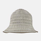 Ferruccio Vecchi Sandra Flax Blend Hat with Brown Trim - Big Bag NY