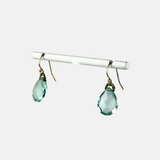 Faceted Aqua Apatite Drop Earrings