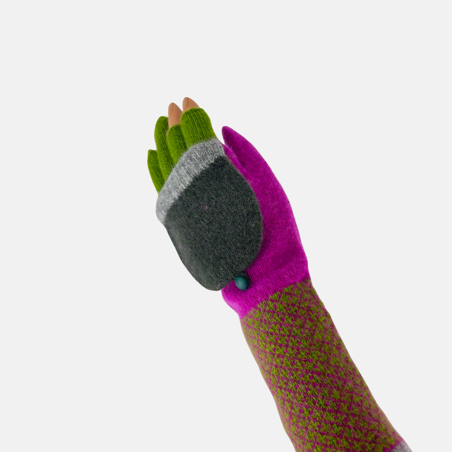 Santacana Cashmere Recycled Wool and Cashmere Long Gloves - Big Bag 
