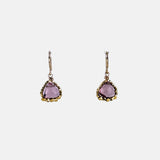 Dana Kellin Plum Quartz Drop Earrings - Big Bag NY